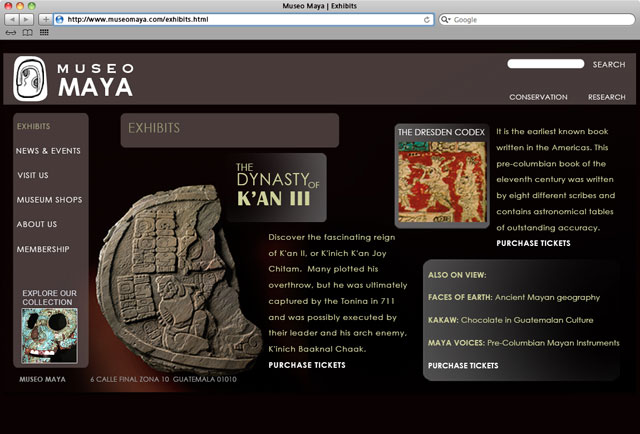 Museo Maya website